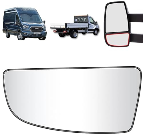 Wjelet Wing Mirror Lower Glass Left Passenger Side With Backing Plate For Ford Transit Mk8 2014-2025 | OEM 1855103 BK3117C718AB,Wing Mirror Glass + Back Plate