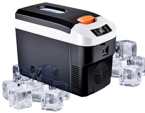 Portable Refrigerator Freezer, Portable Freezer For Car, Heating And | Cooling Refrigerator, 12V Mini Personal Fridge For Camping, Outdoor Travel, Temperature Control