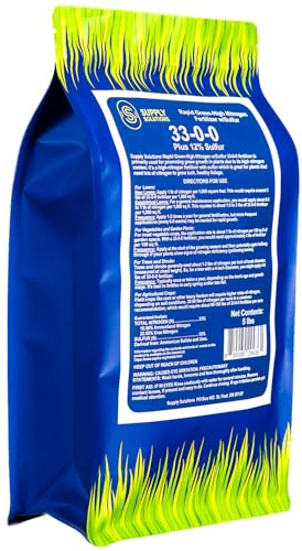 Supply Solutions | 33-0-0 Rapid Green High Nitrogen Fertilizer with Sulfur - Fast-Acting Lawn & Turf Fertilizer for Lush Green Growth - Nitrogen-Rich Plant Food for Grass, Crops & Gardens (5 Pounds)