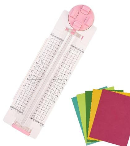 Papierschneider, multifunktional, Präzision, tragbar, kleines Schneidwerkzeug für Papier und Karten, für Jugendliche, Studenten, Lehrer, Erwachsene, Gutscheinetiketten, Karton
