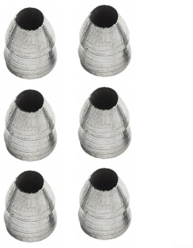 6PCS 8mm Round Steel Handle Wedges for Axe Claw Hammer, for Sledgehammer Replacement Parts, Heavy-Duty Iron Hammer Head Fasteners, Silver