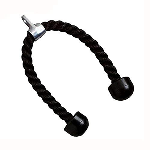 OFKPO Cuerda para Tríceps, Pull Down Cuerda Equipo, Cuerda de Entrenamiento Tríceps para Entrenamiento de Fuerza del Brazo y Fitness, Negro