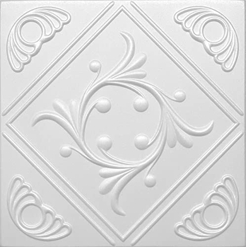 (100 pezzi) Pannelli in morbido polistirene, per soffitto e per pareti, 50x50 cm, decorazioni, soffitti - rivestimento, Polistirolo puro XPS spessore 3mm