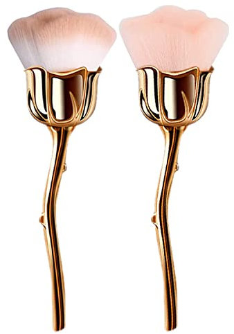 DANNEASY 2pcs Nail Dust Brush Nail Brushes for Cleaning Nail Powder Brush Nail Duster Large Makeup Brush Blush Brush Nail Art Brushes Nail Tools Kit
