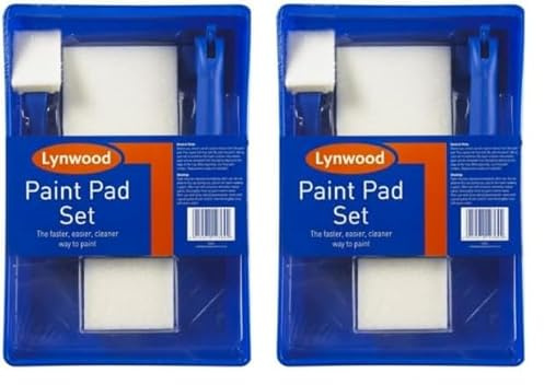 Lynwood Paint PAD Set PA401,Black,200mm (Pack of 2)