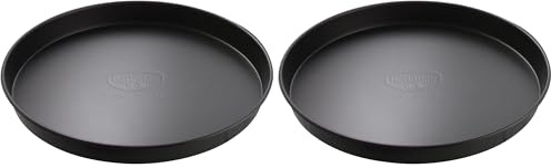 Dr. Oetker Pizzablech 20 cm, Stahl, schwarz, Ø (Packung mit 2)