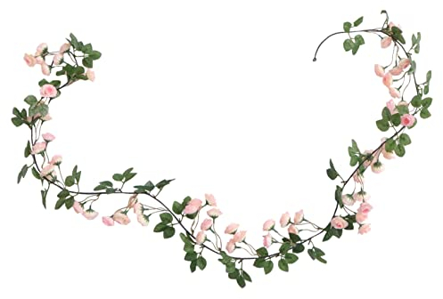 Zerodeko Hochzeits-Rattan Girlande Hängende Rattan-Girlande Für Partys Hochzeitsanhänger Rosengirlande Festliche Rankendekoration
