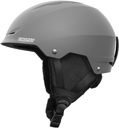 Findway Ski Helmet Snowboard Helmet for Men, Women & Youth, Snow Helmet with Adjustable Vents Compatible with Goggles, Winter Snow Sports for Snowboarding Skiing Snowmobile,Titanium Grey