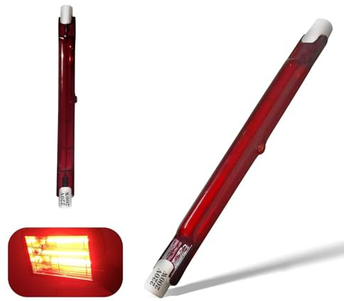 Lampadina Alogena R7S 118mm 200W, Lampada Alogena 200W Dimmerabile, Lampadine Infrarossi Riscaldante R7S, 200Lm, COB Lineare Luce, Fascio 360°,Risparmio Energetico, Nessuno Sfarfallio, 2 Pezzi