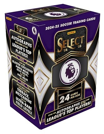2024–25 Panini Select English Premier League Blaster Box – EPL Soccer Trading Cards – Blaster-Exclusive Parallels, Rookies & Inserts – Official Panini Retail Set