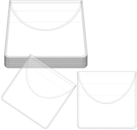 25pcs Single Pocket Coin Sleeves, 2.17 x 2.05 Inch Clear PVC Coin Protectors Storage Collection Pouches Plastic Individual Coin Holders Wrappers Capsules for Collectors, Currency Bills and Jewelry