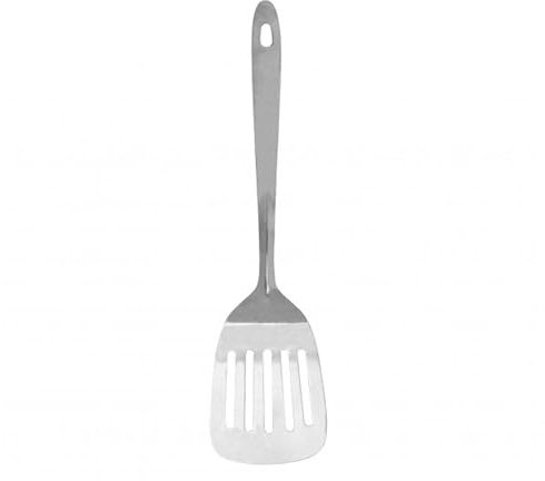BRACOP® Stainless Steel Spatulas 1 Piece Round Spoon For Cooking Serving Kitchen Utensils Food Dinner Making Spatulas Indian Cooking Tools Kitchen Accessories Steel Spatula Women Gifts