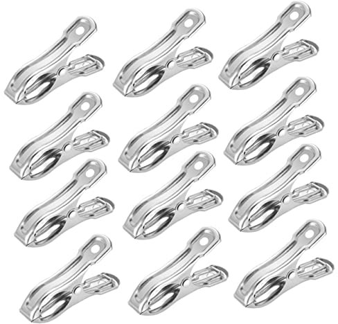 GAROZATION 20piezas Clips De Acero Inoxidable para Jardín Abrazaderas Fijadoras De Cubiertas De Plantas y Sombreante Clips Antideslizantes para Invernadero y Uso Exterior