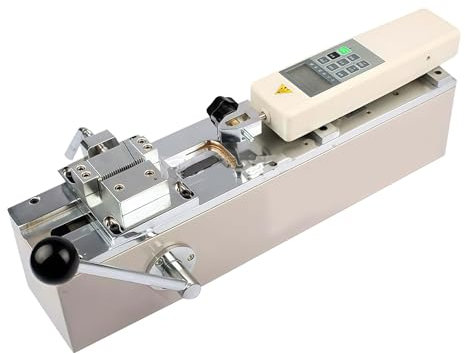 AXGCAA Digital Pull Force Tester, 500N Horizontal Digital Force Gauge with Test Bench, Portable Digital Terminal Pulling Force Tester, 150mm Effective Travel, for Precision Testing