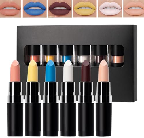 Läppstift makeup för halloween | Mörksvart läppmakeup kit, halloween-tillbehör, set med stift för resor och festival