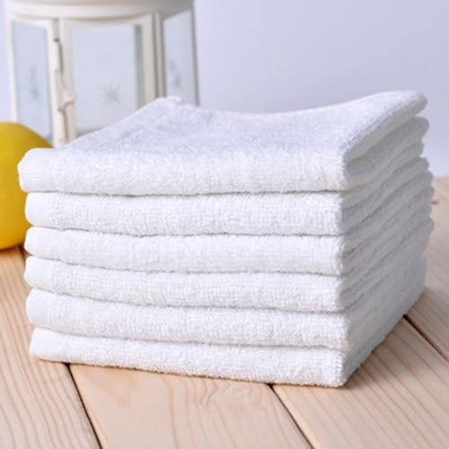 Generisch 6er Set Gästehandtücher 25x25cm, Waschlappen, Frottee Weich & Flauschig, 100% Baumwolle, Kleine Frottier Handtücher für Gäste, Handtücher, Weich Waschtücher, Kleine Tücher, Hotelqualität