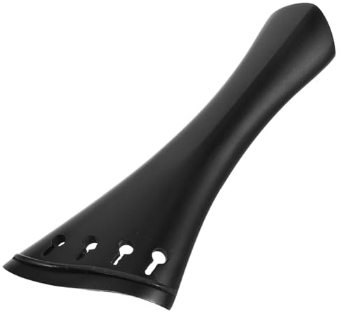 INOOMP Schwarzer Jujube Saitenhalter mit Schrägem Rand für 4/4 Violine Verbessert Klangqualität und Ausdruckskraft Elegantes Geigenzubehör für Professionellen Einsatz