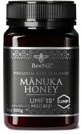 Miele di Manuka BeeNZ della Nuova Zelanda UMF 15+ 512+ MGO 500g