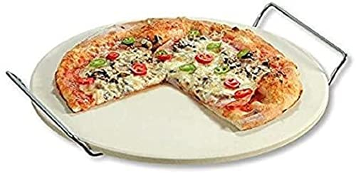 Kesper 71550 - Pietra refrattaria per pizza, in ceramica cordierite, diametro 30 cm, spessore 1 cm