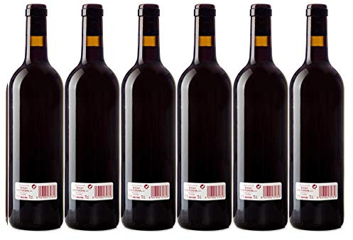 Vino tinto cosechero Los Corzos – 6 Botellas x 750 ml – Vino de Mesa – Tempranillo – Vino joven sin madera – elaborados tradicionalmente por viticultores de la zona, viñedos propios - sin etiqueta