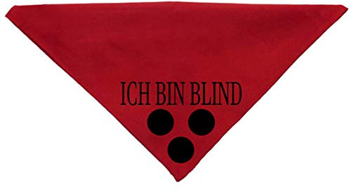Hundehalstuch ICH BIN BLIND Blindenpunkte