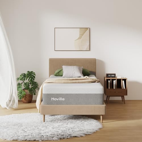 Novilla Twin Size Mattress, 12 Inch Bliss Twin Memory Foam Mattress