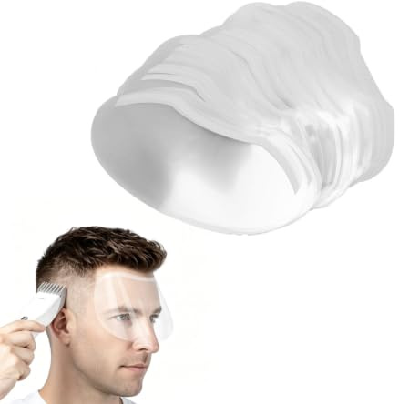 100pcs Gesicht Duschschilde Visiere Schutzgesichtsabdeckung für Haarspray Salonbedarf Permanent Make-up Zubehör Augenchirurgie Nachsorge