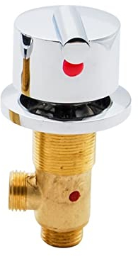 AFUDER Miscelatore Vasca da Bagno Rubinetti per doccia Rubinetto per vasca da bagno idromassaggio Acqua calda fredda Valvola di miscelazione in ottone massiccio Foro Maniglia a foglia