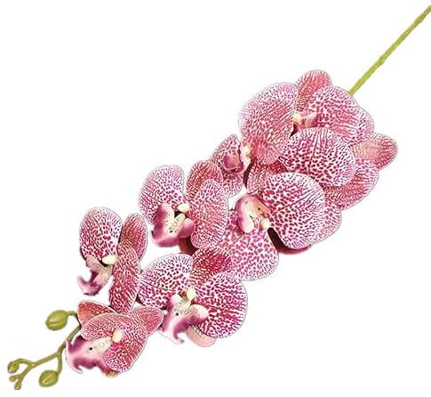Gladiolus garden 5pcs PU Real Touch Butterfly Orchid Flower Branch 9 Heads Artificial Moth Phalaenopsis Plant 105cm Long for Wedding Centerpieces Floral Arrangement (color 14)
