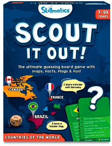 Skillmatics Board Game – Scout It Out, Guessing & Trivia Game for Families