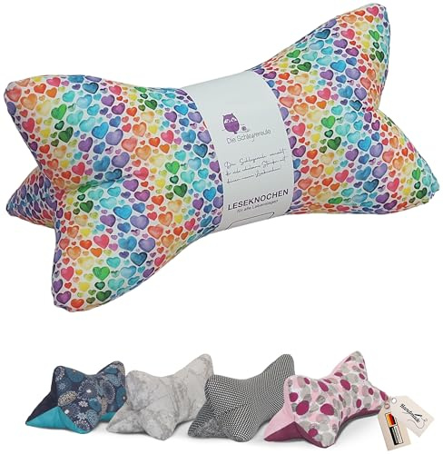 Leseknochen Ausgefallen Nackenkissen Handmade in D (Liebe ist Bunt)