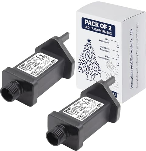 Cube-LED 2 Pcs of 31V 6W String Lights Indoor-Outdoor Power Adapter for CZJUTAI JT-DC 31V6W /4.5W /3.6W-IP20 Christmas Lighting (ScrewSocket(Single-Mode) 31V6W)