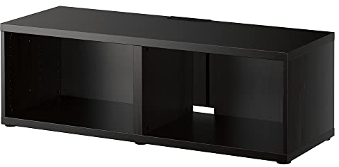 BESTÅ TV-Bank, 120x40x38 cm, schwarz-braun