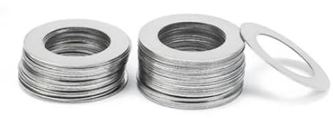 20 Stück M11 M13 Edelstahl-Unterlegscheibe, ultradünne Dichtung, dünne Unterlegscheibe, Dicke 0,1 mm, 0,2 mm, 0,3 mm, 0,5 mm, 13 x 19 x 0,3 mm