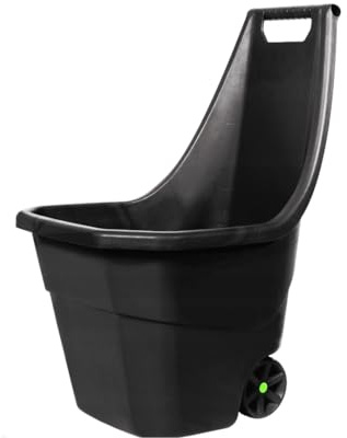 Chariot de Jardin Noir sur Roues Load & Go 55L