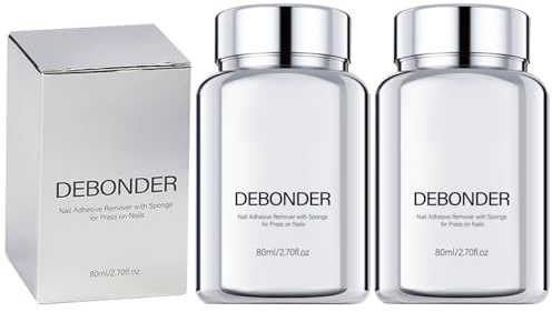 2 x Starke Gel & Acryl Nagelkleber Debonder Press On Nail Glue Remover Schnell auflösende Formel für Home & Sallon Pflege Nicht schädlicher Fingernagel & Zehennagel Kleber Entferner für Kunstnägel