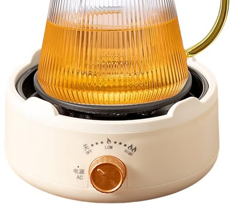 Single Burner Hob, Portable Electric Stove – Adjustable Control for Kettle Tea Coffee Heating Kitchen Outdoor Table Camping Travel Picnic