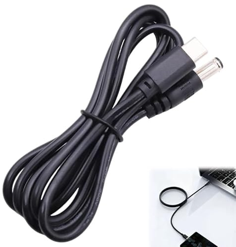Zuahaly Cabo de Alimentación MagicConn SH-CP12A USB Tipo C PD a CC (55x25) - 12V, Adaptador Universal para Cargadores PD con Hasta 100W de Potencia-Funciones Inteligentes para una Alimentación Segura