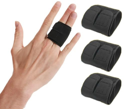 JYNXOR 3 Piezas férulas para dedos pequeños, de nailon, para el dedo medio, protector de dedos, Ferula Para Dedo En Gatillo, vendaje para protección de los dedos, esguince roto, doble fijación