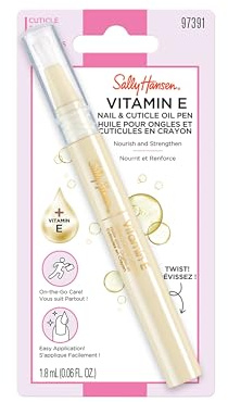 Sally Hansen Vitamin E Nail & Cuticle Treatment Pen | Hydrates and Conditions Dry Nails | Nourishing Formula with Apricot Oil | Smooth, Healthy-Looking Nails | Easy, Mess-Free Nail Care on the Go