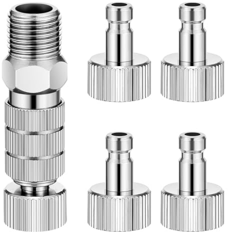 TOKIDNY Airbrush Schnellanschluss Satz Metall Universeller Airbrush Schlauchadapter Klein für Kompressor und Luftschlauch