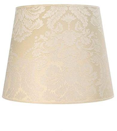 Licht-Erlebnisse Lampenschirm für Stehlampen E27 Ø38cm mit Blumenmuster floral aus Stoff Ersatz Schirm konisch Stehleuchten einfach wechselbar