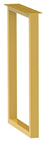 1 Stück Tischkufen Industriedesign, Tischbeine Metall, Robustes Tischgestell, Möbelkufen, Esstischgestell, Vierkantprofilen Metallgestell, Für Couchtische, Schreibtische, Nachtständer ( Color : Gold ,
