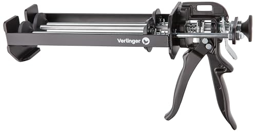 VERLINGER Pistola Estrusore Per Cartuccia Di Resina Expansive 2K Pistola Applicatrice Pressa Per Cartucce Per Adesivi Epossidici Rapporto Di Spinta 26 1 Nero Pro