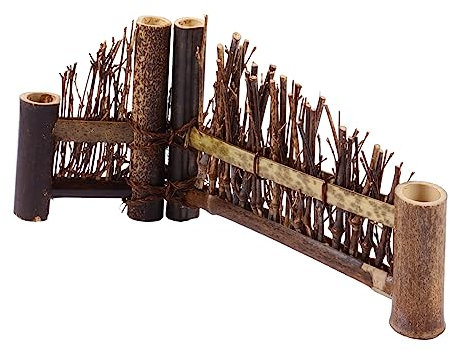 Gadpiparty Zaun-ornament Garten-landschaftsdekor Feine Handwerkskunst Zaun-schmuck Miniatur-landschafts-foto-requisite Klappschirm Dekoration Zimmer