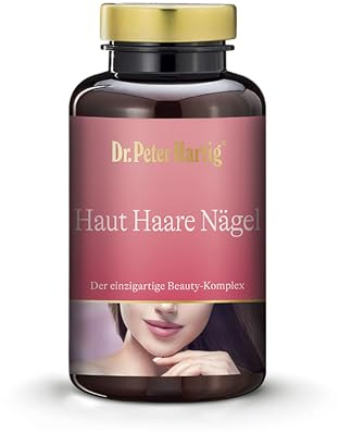 Dr. Peter Hartig Haut Haare Nägel 120 Kapseln 4-Monats-Vorrat Vitamine A B2 B3 B7 C Selen Zink Biotin Lactose-, Gluten-, und Hefefrei