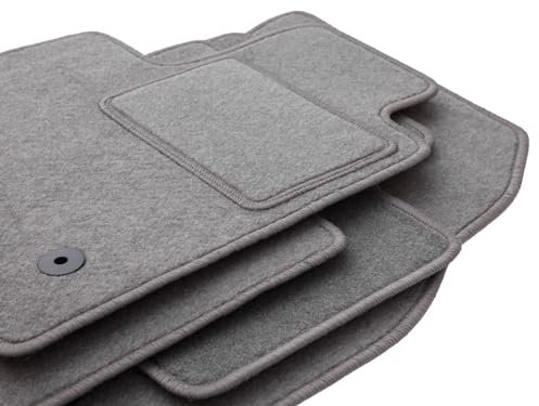 Wielganizator Automatte – Passend für Jeep Grand Cherokee III WK Feld 2005-2010 – Velours – Autozubehör - Praktische Fußmatte Auto – 4-teilig - grau