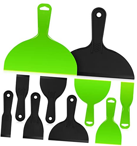DOITOOL 10stücke Kunststoffspachtel Mit Griffen Zum Reparieren Und Füllen Von Löchern Und Rissen in Wänden Verschleißfest Und Wiederverwendbar