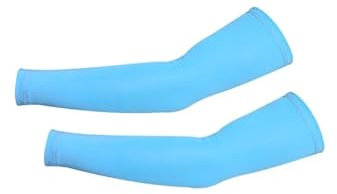 HUIJIQX 3 pares de mangas de compresión deportivas para baloncesto, ciclismo, verano, correr, protección UV, voleibol, protección solar, mangas de conducción, 3 pares, azul celeste, Talla única