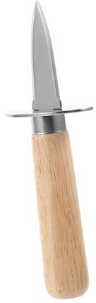 PAMINGONO Couteau à Huîtres Coupe-huîtres Acier Inoxydable Manche En Bois Ouverture Fruits De Mer Multifonction Usage Domestique Et Restaurant